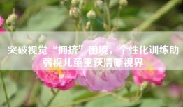 突破视觉“拥挤”困境，个性化训练助弱视儿童重获清晰视界