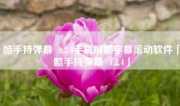 酷手持弹幕  1.2.4手机屏幕字幕滚动软件「酷手持弹幕  1.2.4」