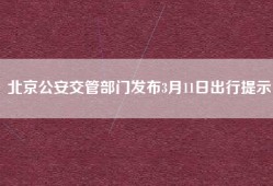 北京公安交管部门发布3月11日出行提示