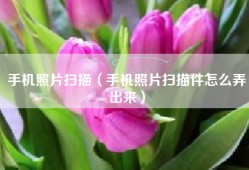 手机照片扫描（手机照片扫描件怎么弄出来）