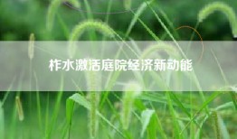 柞水激活庭院经济新动能