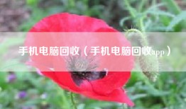 手机电脑回收（手机电脑回收app）