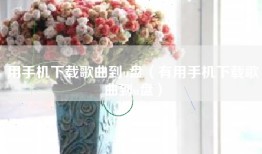 用手机下载歌曲到u盘（有用手机下载歌曲到u盘）