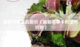 最新苹果手机报价（最新苹果手机型号价格）
