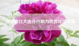 中信银行大连分行助力民营经济发展