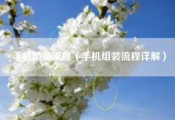 手机组装流程（手机组装流程详解）