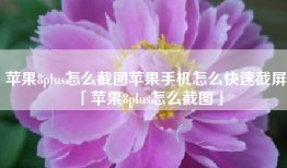 苹果8plus怎么截图苹果手机怎么快速截屏「苹果8plus怎么截图」