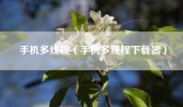 手机多线程（手机多线程下载器）