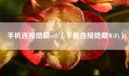 手机连接隐藏wifi（手机连接隐藏WiFi）