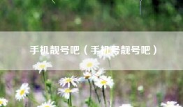 手机靓号吧（手机号靓号吧）