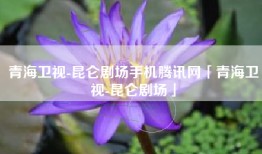 青海卫视-昆仑剧场手机腾讯网「青海卫视-昆仑剧场」
