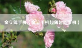 金立薄手机（金立手机超薄智能手机）