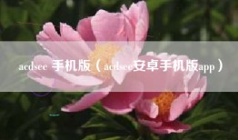 acdsee 手机版（acdsee安卓手机版app）