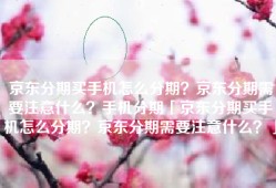 京东分期买手机怎么分期？京东分期需要注意什么？手机分期「京东分期买手机怎么分期？京东分期需要注意什么？」