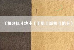手机联机斗地主（手机上联机斗地主）