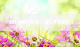 酷比手机价格表（酷比手机报价）