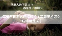 苹果手机怎么压缩照片（苹果手机怎么压缩照片jpg）