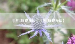 手机游戏2016（手机游戏2018）