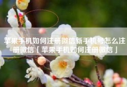 苹果手机如何注册微信新手机号怎么注册微信「苹果手机如何注册微信」