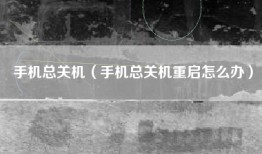 手机总关机（手机总关机重启怎么办）