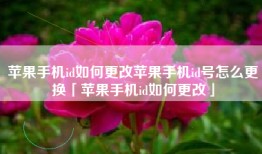 苹果手机id如何更改苹果手机id号怎么更换「苹果手机id如何更改」