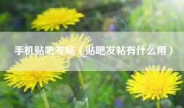 手机贴吧发帖（贴吧发帖有什么用）