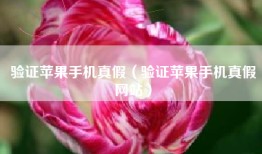 验证苹果手机真假（验证苹果手机真假网站）