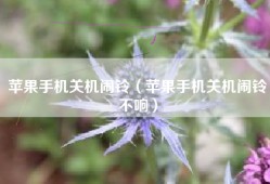 苹果手机关机闹铃（苹果手机关机闹铃不响）
