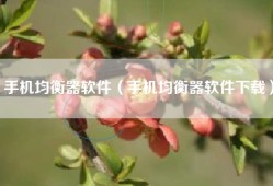手机均衡器软件（手机均衡器软件下载）