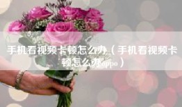 手机看视频卡顿怎么办（手机看视频卡顿怎么办oppo）