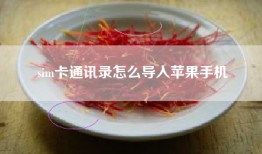sim卡通讯录怎么导入苹果手机