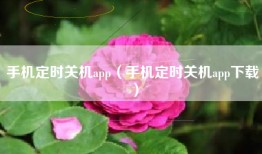 手机定时关机app（手机定时关机app下载）