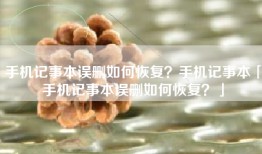 手机记事本误删如何恢复？手机记事本「手机记事本误删如何恢复？」
