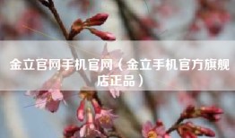 金立官网手机官网（金立手机官方旗舰店正品）