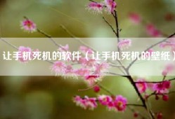 让手机死机的软件（让手机死机的壁纸）