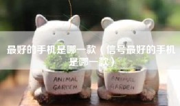最好的手机是哪一款（信号最好的手机是哪一款）