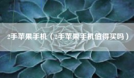 2手苹果手机（2手苹果手机值得买吗）
