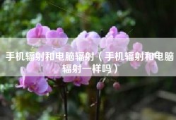 手机辐射和电脑辐射（手机辐射和电脑辐射一样吗）