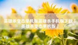 英雄杀变态单机版英雄杀手机版下载「英雄杀变态单机版」