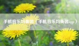 手机音乐均衡器（手机音乐均衡器app）