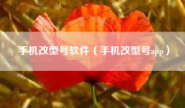 手机改型号软件（手机改型号app）