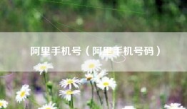 阿里手机号（阿里手机号码）