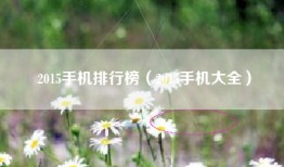 2015手机排行榜（2015手机大全）