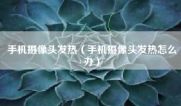 手机摄像头发热（手机摄像头发热怎么办）