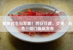 聚焦民生与发展！西安住建、交通、应急三部门最新发布
