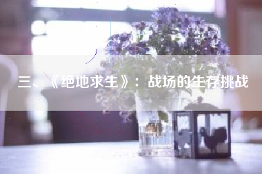 三、《绝地求生》：战场的生存挑战