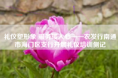 礼仪塑形象 服务暖人心——农发行南通市海门区支行开展礼仪培训侧记