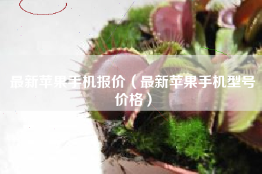最新苹果手机报价（最新苹果手机型号价格）
