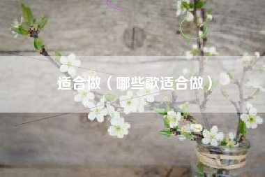 适合做（哪些歌适合做）