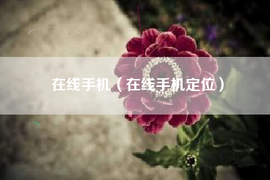 在线手机（在线手机定位）